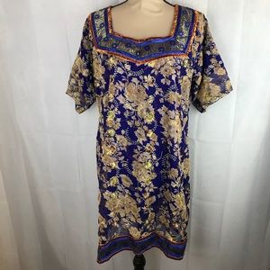 Floral embroidered women’s XL outfit set dress